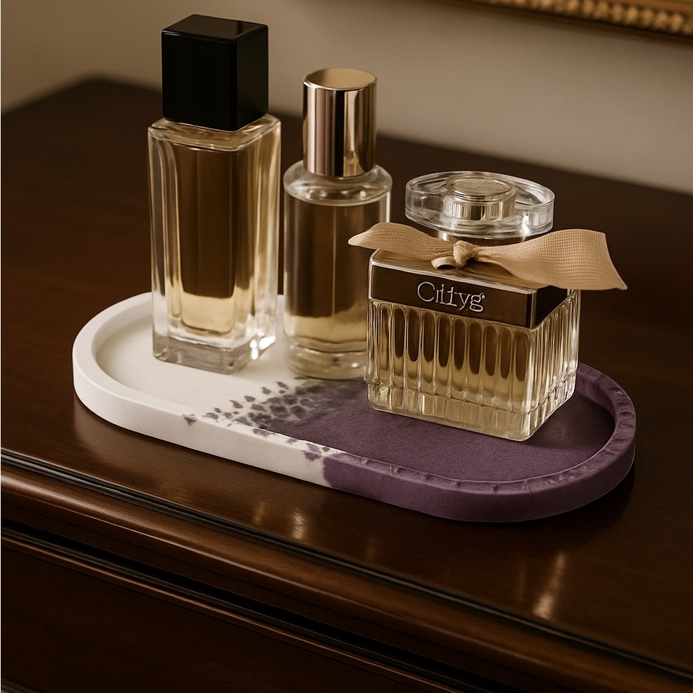 Elegant Perfume Set - Gold and Purple